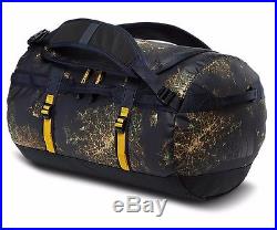 North Face Base Camp Duffel Bag/Backpack CWW3 Dark Navy Blue Night Lights Small
