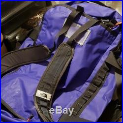 North Face Base Camp Duffle Backpack Large (95L) Purple & Black NWOT