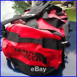 North Face Base Camp Small Unisex Bag Duffle Backpack TNF Red Black Bag New