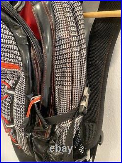 North Face Borealis Se Houndstooth Black White Red Silver Backpack Limited