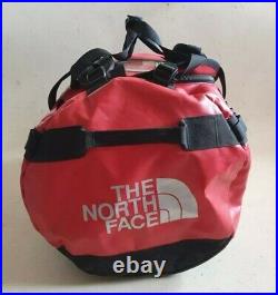 North Face Duffel Bag Backpack Large Size Red Black Excellent Condition