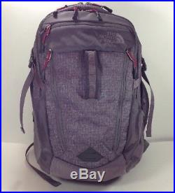 North Face Surge Backpack Laptop Bag Hiking Camping Flex Vent Daypack Book Bag
