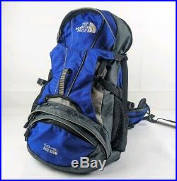 North Face Vintage ACT ZERO 60+10 Hiking Backpacking Bag Blue