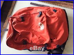 North face backpack red brown label vintage