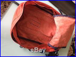 North face backpack red brown label vintage