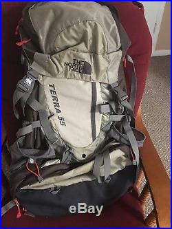 North face backpack terra 55 women's hiking camping back pack