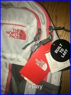 Nwt Women's The North Face Recon Backpack 15 Laptop Bag White/gray/coral Cute