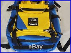 Pre-owned Good Cond 2016 SUPREME North Face Steep Tech Backpack Royal/Yellow