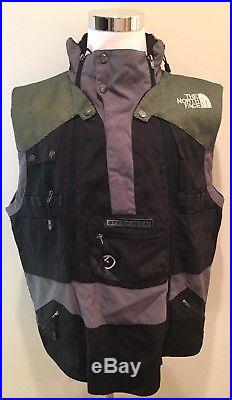 RARE Mens The NORTH FACE Steep Tech Snow Ski Carry Backpack Zip Hooded Vest Sz L
