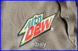 RARE Mountain Dew (Jester)North Face Flap Backpack Embroidered Nylon Large Green