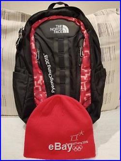 RARE Pyeongchang 2018 Olympics North Face Volunteers Backpack with Beanie