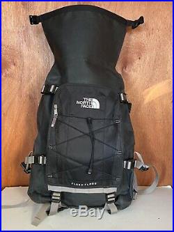 RARE! VTG The North Face FLASHFLOOD Backpack Black Waterproof 90s TNF pack Bag