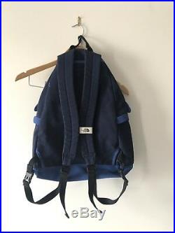 Rare North Face White Label Limited Teardrop Canvas Blue Backpack Bag Purple