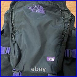 Rare The North Face Purple Label Black Backpack Used
