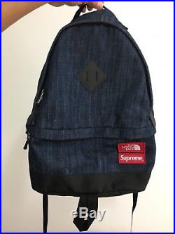 SS15 Supreme x The North Face Day Pack Gore Windstopper Denim Backpack