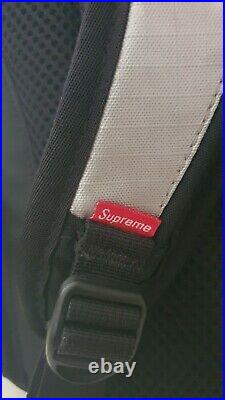 SS18 Supreme x The North Face Borealis Metallic silver backpack TNF nylon