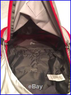 SUPREME THE NORTH FACE SS13 Reflective 3M Medium Day Pack Backpack Silver Red