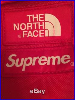 SUPREME THE NORTH FACE SS13 Reflective 3M Medium Day Pack Backpack Silver Red