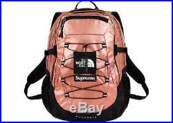 SUPREME The North Face Metallic Borealis Backpack Silver Gold Rose Gold S/S 18