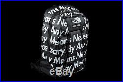 SUPREME x THE NORTH FACE BACKPACK BLACK NEW Box Logo By Any Means Necessary