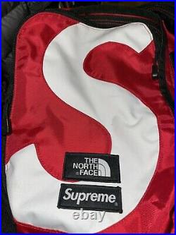 SUPREME x THE NORTH FACE S LOGO EXPEDITION BACKPACK RED