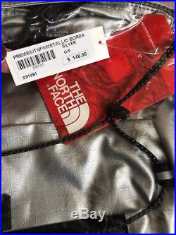 SUPREME x The North Face Metallic Borealis Backpack SILVER Chrome IN HAND TNF