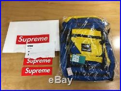 SUPREME x The North Face TNF Steep Tech Backpack Blue Yellow Box Logo SS16 2016