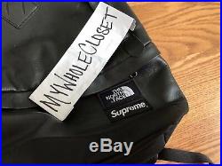Supreme New York Tnf The North Face Leather Back Pack Black Great Condition