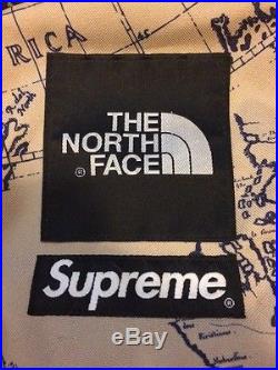 Supreme North Face Backpack Hot Shot Map Venture Tan Rare
