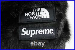 Supreme North Face Black Faux Fur Backpack New 2020