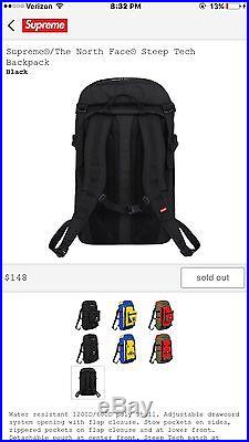 Supreme North Face Collab Backpack Black