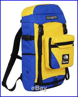 Supreme North Face Steep Tech Royal Yellow Backpack TNF Box Logo Limited