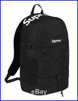 Supreme SS16 Backpack Black Box Logo 210 Denier Cordura Woodland The North Face