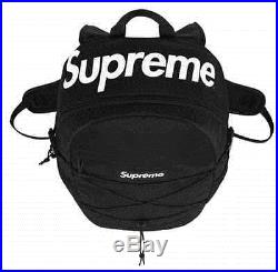 Supreme SS16 Backpack Black Box Logo 210 Denier Cordura Woodland The North Face