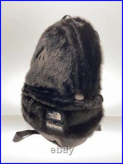 Supreme × THE NORTH FACE 20AW Faux Fur Backpack Backpack Faux Fur Black NM82092I