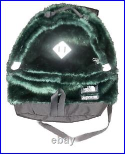 Supreme × THE NORTH FACE Backpack Forest Green Faux Fur