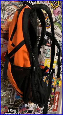 Supreme TNF North Face Pocono Backpack Power Orange Leaves FW16 2016 RARE NEW OG