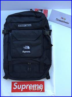 Supreme The North Face Backpack Steep Tech Back Pack Black White S/S 2016 16 NWT
