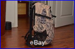 Supreme The North Face Hot Shot Tan Venture Backpack Box Logo Maps Expedition