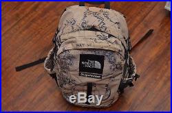 Supreme The North Face Hot Shot Tan Venture Backpack Box Logo Maps Expedition