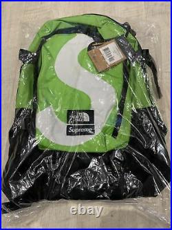 Supreme The North Face S Logo Expedition Backpack Lime Green. In Hand