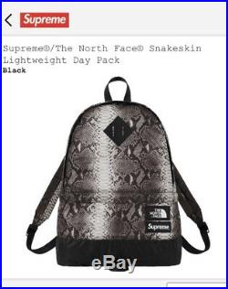 Supreme/The North Face Snakeskin Lightweight Day Backpack Black On Hand TNF