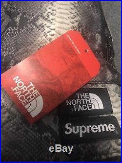 Supreme The North Face TNF Snakeskin Lightweight Day Pack Backpack Black DSWT