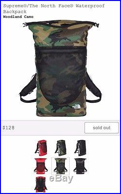 Supreme/ The North Face Waterproof Backpack IN HAND WOODLAND CAMO FAST SHIPPING