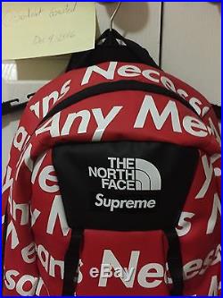 Supreme X North Face By Any Means Backpack RED ONLY BOX LOGO CDG TNF