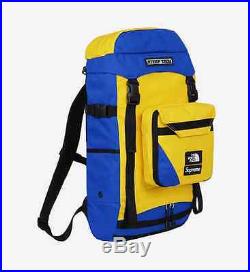 Supreme X North Face Steep Tech Backpack Royal Blue And Yellow