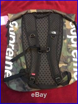 Supreme X North face Water Proof Backpack Camo Brand New