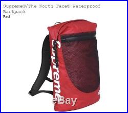 Supreme X North face Waterproof Backpack Red Brand New