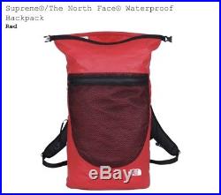 Supreme X North face Waterproof Backpack Red Brand New