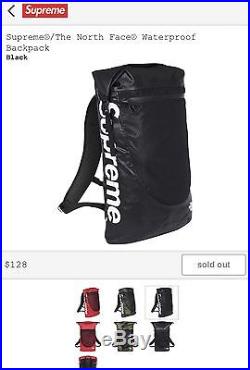 Supreme X Northface Waterproof Backpack Black